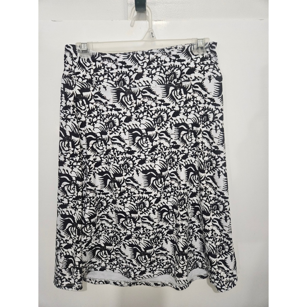 CZRLHYT Womens Black White Floral‎ Athletic Golf Tennis Skort Size M